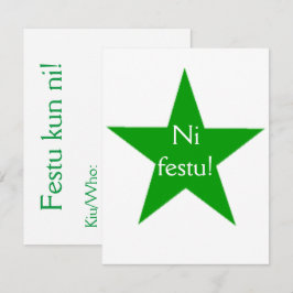 Esperanto: Festu van Ni! Kaart