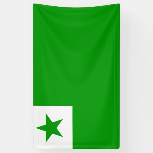 Esperanto flag Banner (Verticaal)