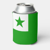 Esperanto Flag Blikjeskoeler (Blikje Achterkant)