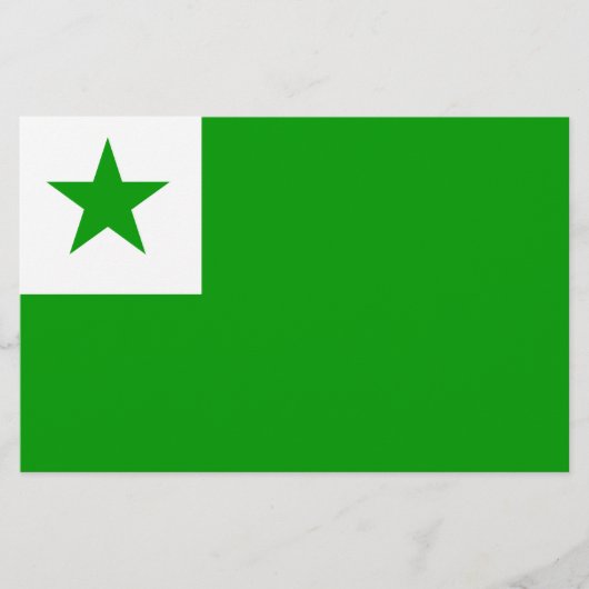 Esperanto Flag Briefpapier (Voorkant)