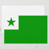 Esperanto Flag Briefpapier (Voorkant / Achterkant)
