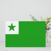 Esperanto Flag Briefpapier (Staand voorkant)