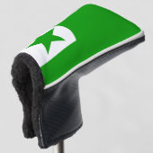 Esperanto Flag Golfheadcover (3/4 voorkant)