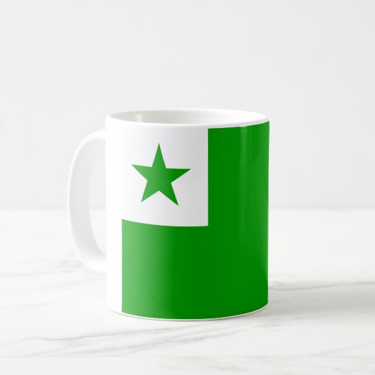 Esperanto Flag Koffiemok (Voorkant links)