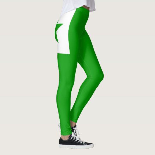 Esperanto flag Leggings (Rechts)