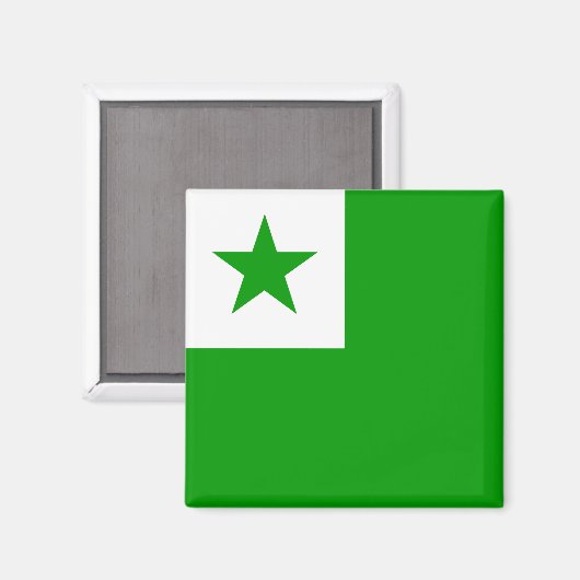 Esperanto Flag Magneet (Voorkant / Achterkant)