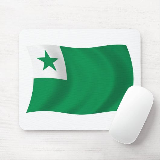 Esperanto Flag Mousepad Muismat (Met muis)