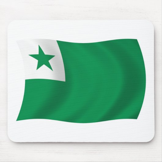 Esperanto Flag Mousepad Muismat (Voorkant)