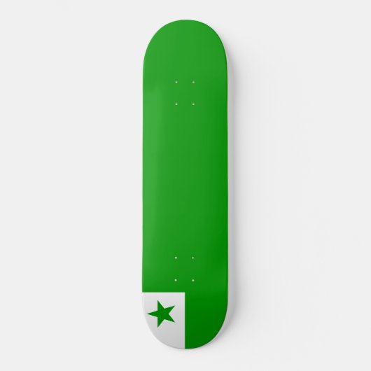 Esperanto Flag Persoonlijk Skateboard (Voorkant)