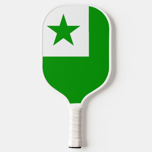 Esperanto Flag Pickleball Paddle (Achterkant)
