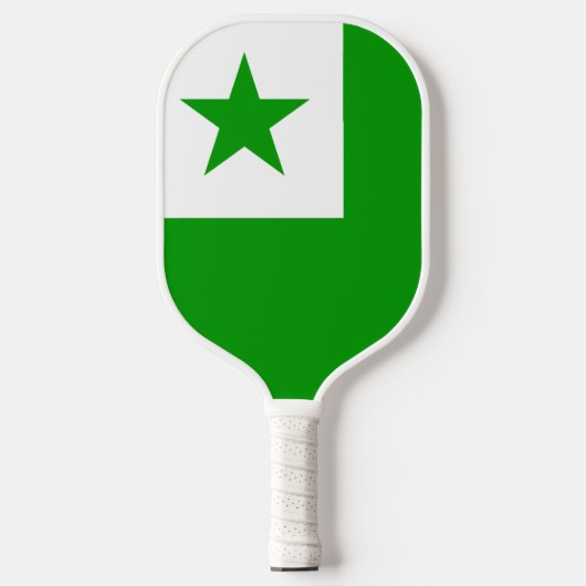 Esperanto Flag Pickleball Paddle (Voorkant)