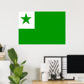 Esperanto Flag Poster (Thuiskantoor)