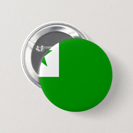 Esperanto Flag Ronde Button 5,7 Cm (Voorkant /achterkant)