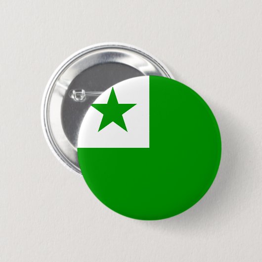 Esperanto Flag Ronde Button 5,7 Cm (Voorkant /achterkant)