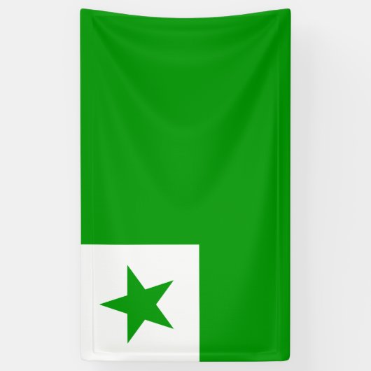 Esperanto Flag Spandoek (Verticaal)