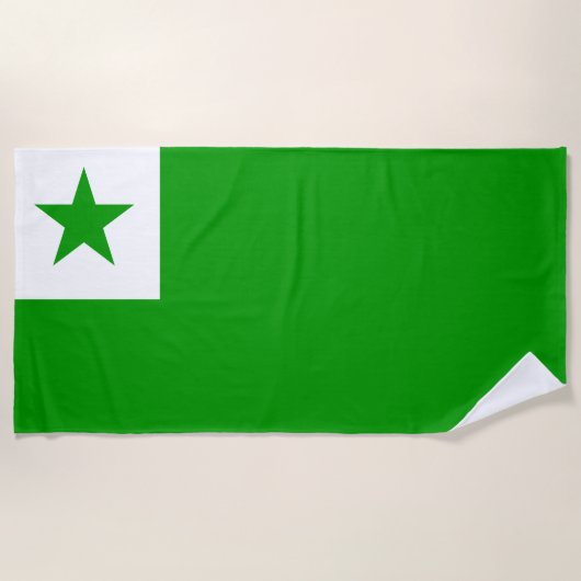 Esperanto Flag Strandlaken (Voorkant)
