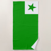 Esperanto Flag Strandlaken (Voorkant)