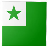 Esperanto Flag Tegeltje (Voorkant)