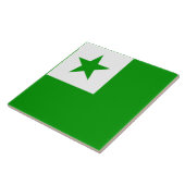 Esperanto Flag Tegeltje (Zijkant)