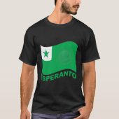 Esperanto flag+text en zamenhof; t-shirt (Voorkant)