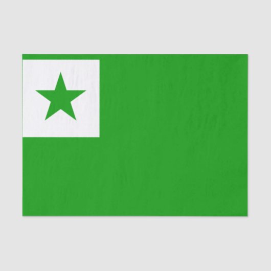 Esperanto Flag Tissuepapier (Voorkant)
