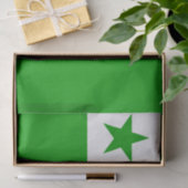 Esperanto Flag Tissuepapier (Geschenk)