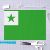 Esperanto Flag Tissuepapier (Craft)