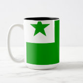 Esperanto Flag Tweekleurige Koffiemok (Links)