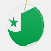 Esperanto flag + Zamenhof; Keramisch Ornament (Links)