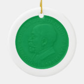 Esperanto flag + Zamenhof; Keramisch Ornament (Achterkant)