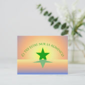 Esperanto: Gewoon het Begin Ansichtkaart Briefkaart (Staand voorkant)