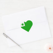 Esperanto hart sticker koro (Envelop)