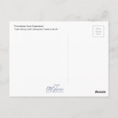 Esperanto: Het bot Mi fartas, Josepmi havas anason Briefkaart (Achterkant)