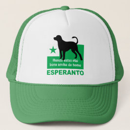 Esperanto / "Hundo estas plej bona amiko de homo" Trucker Pet