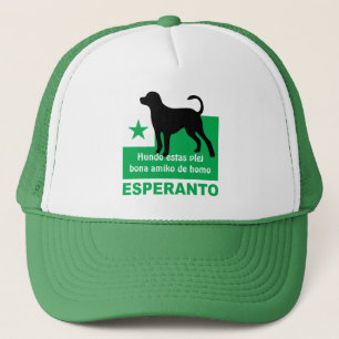 Esperanto / "Hundo estas plej bona amiko de homo" Trucker Pet