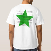 Esperanto-hymne shirt, esperanto-himno-trydamemizo t-shirt (Achterkant)