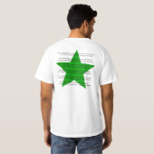 Esperanto-hymne shirt, esperanto-himno-trydamemizo t-shirt (Achterkant volledig)