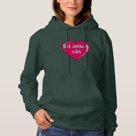 Esperanto - Ik hou van je Hoodie (Voorkant)
