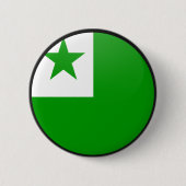 Esperanto-kwaliteitslakkencirkel Ronde Button 5,7 Cm (Voorkant)