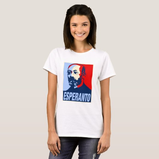 Esperanto L L Zamenhof Hope Inspired Gift Idea T-S T-shirt (Voorkant volledig)