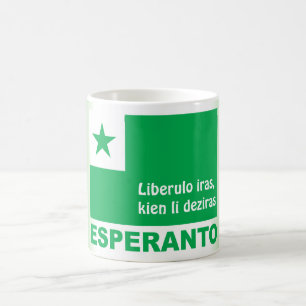 Esperanto / "Liberulo iras, kien li deziras", Koffiemok