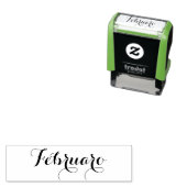 Esperanto: Maand: Februaro (februari) Zelfinktende Stempel (In situ)