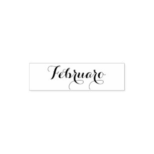Esperanto: Maand: Februaro (februari) Zelfinktende Stempel