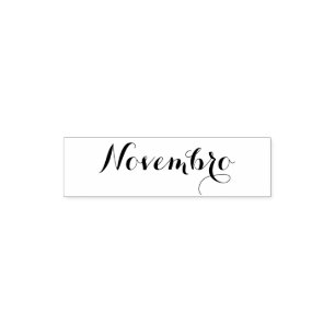 Esperanto: Maand: Novembro (November) Zelfinktende Stempel