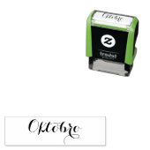 Esperanto: Maand: Oktobro (oktober) Zelfinktende Stempel (In situ)