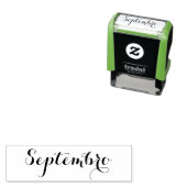 Esperanto: Maand: Septembro (September) Zelfinktende Stempel (In situ)
