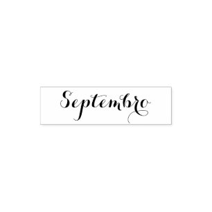 Esperanto: Maand: Septembro (September) Zelfinktende Stempel