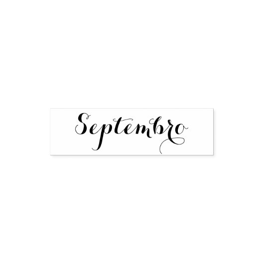 Esperanto: Maand: Septembro (September) Zelfinktende Stempel (Design)