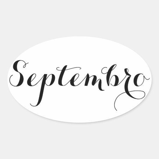 Esperanto Maand Sticker - Septembro (September) (Voorkant)