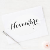Esperanto Maand Stickers - Novembro (November) (Envelop)